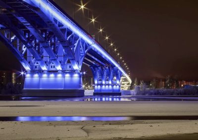 Архитектурная подсветка моста